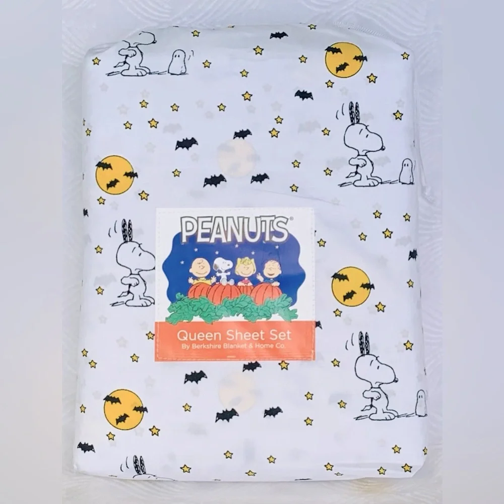 Peanuts Snoopy Halloween Ghosts Sheet Set - Queen - Picture 5 of 5